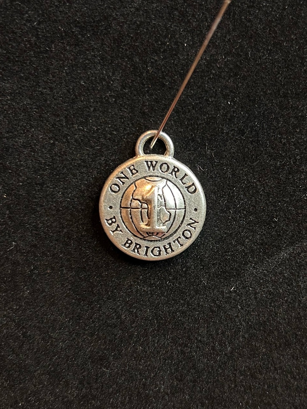 Brighton Silver 'One World' Round Charm